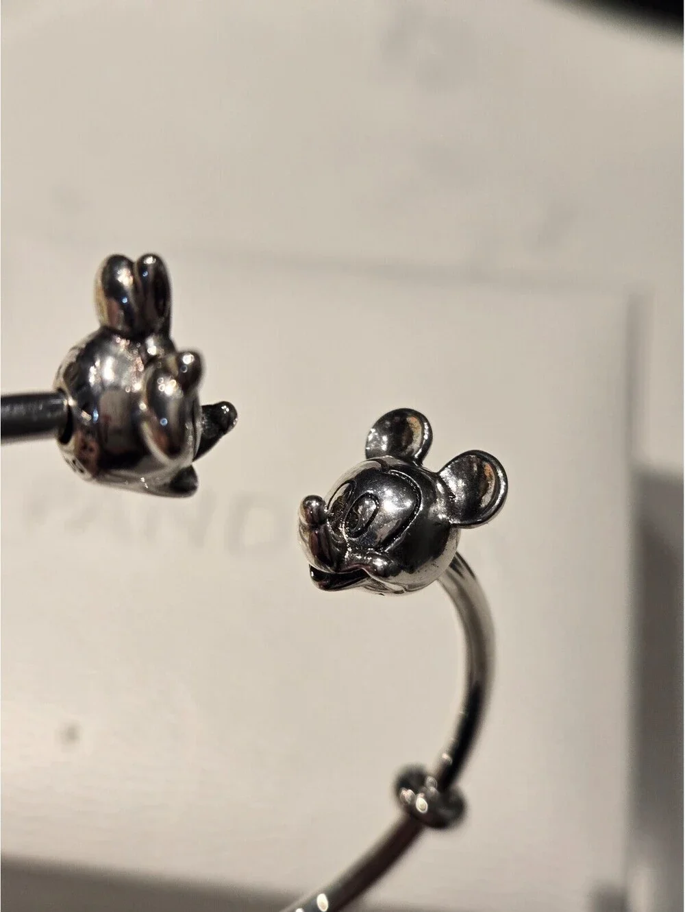 Pandora bracelet s925 ale disney mickey minnie bangle
